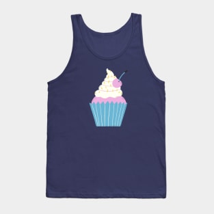 Cute Cupcake with a Cherry Tank Top